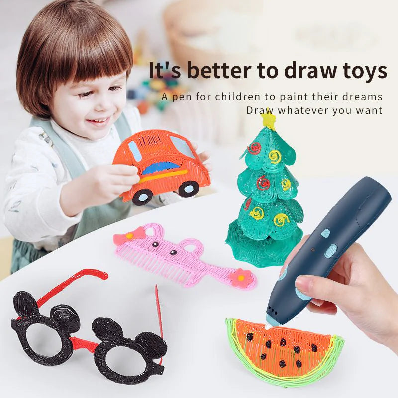 Mihraaj | 3D Printing Pen – Creative Drawing & DIY Art Tool for Kids & Adults