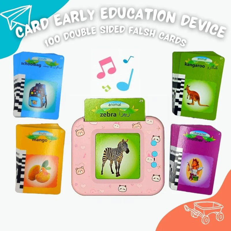 Mihraaj | Misen Rechargeable English & Urdu Smart Flash Card Reader for Kids
