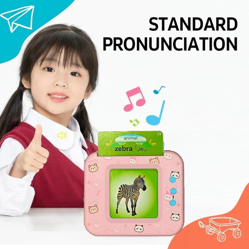 Mihraaj | Misen Rechargeable English & Urdu Smart Flash Card Reader for Kids