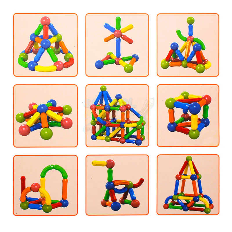 Mihraaj | Magnetic Building Blocks Set – Brain Development Toy for Kids STEM DIY Learning
