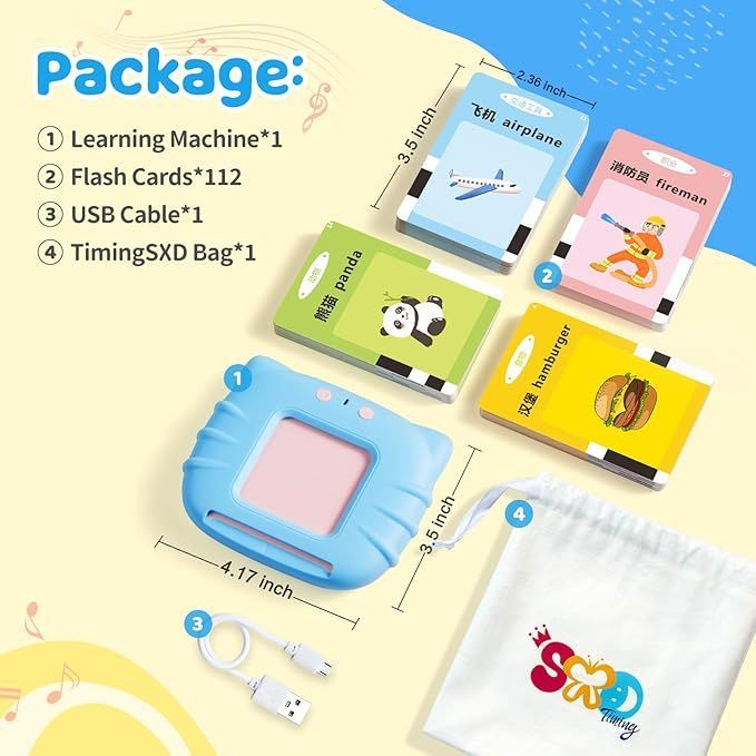 Mihraaj | Rechargeable Smart Flash Card Reader for Kids