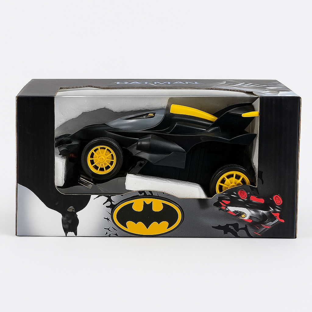 Mihraaj | Batman Remote Control Car for Kids – Rechargeable RC Batmobile Toy with Antenna | Superhero Action Vehicle with Lights & Realistic Design
