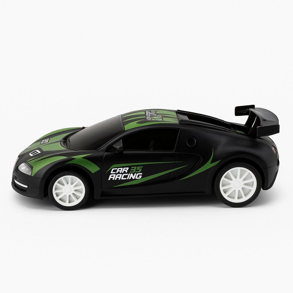 Mihraaj | GT Sports RC Car with Rear Water Spray – Rechargeable Remote Control Racing Car for Kids | High-Speed Drift, LED Lights, Cool Turbo Mist Effect