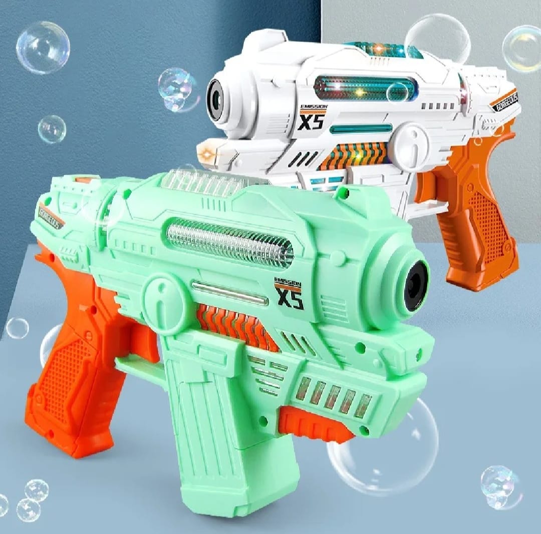 Mihraaj | 🫧 Bubble Gun with Light & Sound – Mega Bubble Fun for Kids! (Ages 3+)