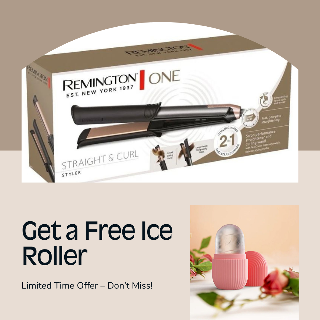 Mihraaj | Remington 2 in 1 Hair Straightener & Curler – Professional Styling Tool | Sleek & Curl
