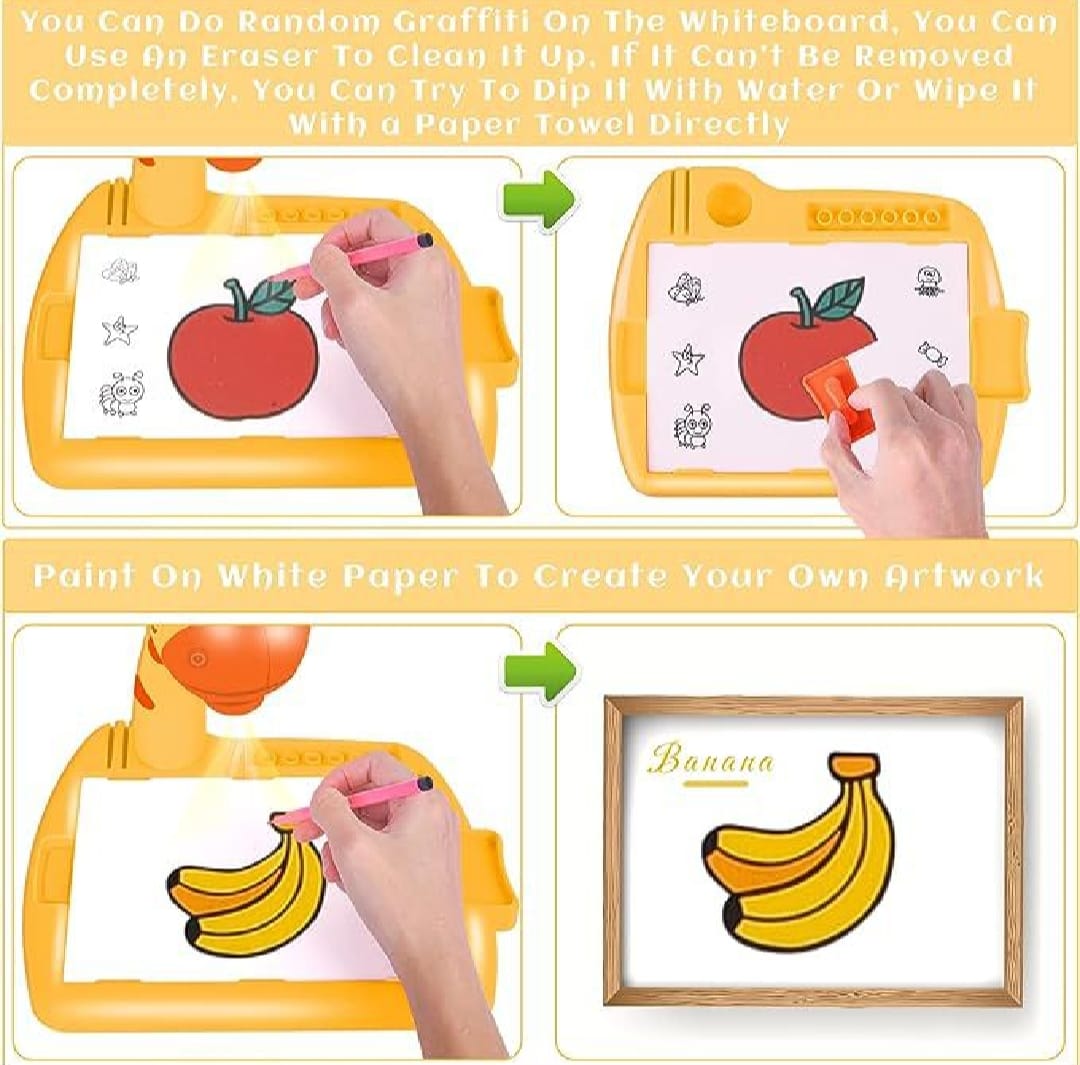 Mihraaj | Projector Writing & Drawing Board for Kids – Interactive Educational Toy
