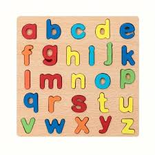 Mihraaj | Pack of 4 Wooden Alphabet & Number Puzzle Set ā Learning Toy
