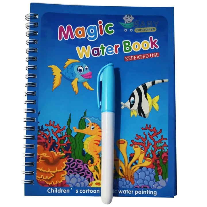 Mihraaj | Magic Water Coloring Book – Reusable Mess-Free Painting Fun for Kids 🎨 - Mihraaj