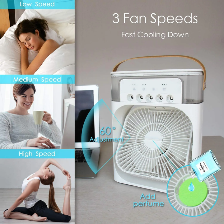 Mihraaj | Mini Air Cooling Fan – Portable USB wire electric supply Desk Cooler for Home, Office, Travel Mihraaj