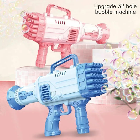 Mihraaj | 32-Hole Rocket Bubble Gun – High-Performance Bubble Blaster for Kids | Outdoor Summer Toy