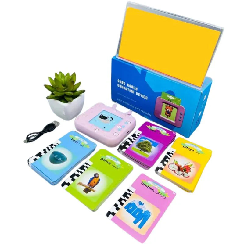Mihraaj | Misen Rechargeable English & Urdu Smart Flash Card Reader for Kids