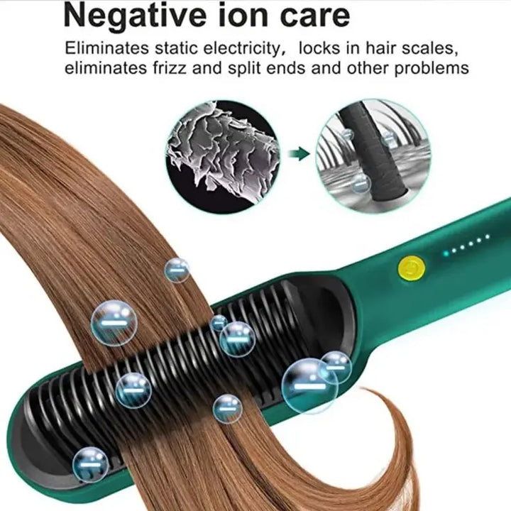 Mihraaj | Electric Hair Straightening Comb – Fast Heating, Free Styling Mihraaj