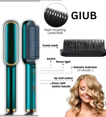 Mihraaj | Electric Hair Straightening Comb – Fast Heating, Free Styling Mihraaj