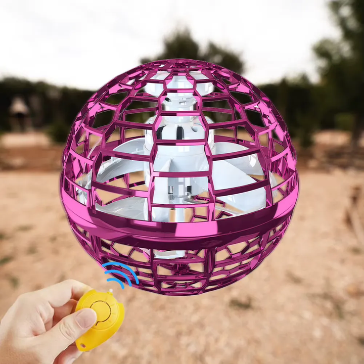 Mihraaj | FlyNova Flying Spinner Ball – Rechargeable LED Hover Toy for Kids & Adults Mihraaj