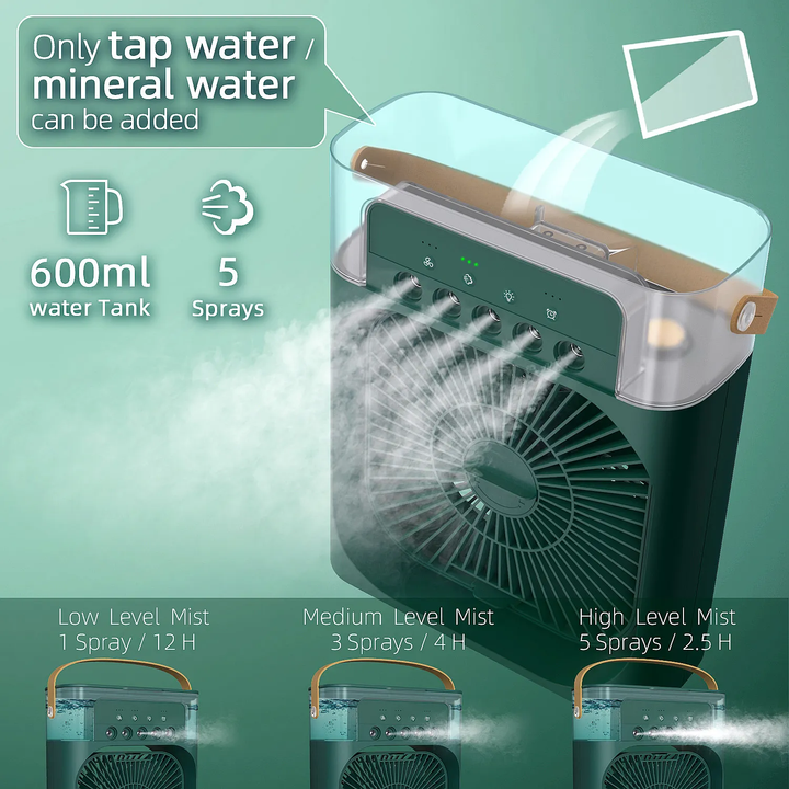 Mihraaj | Mini Air Cooling Fan – Portable USB wire electric supply Desk Cooler for Home, Office, Travel Mihraaj