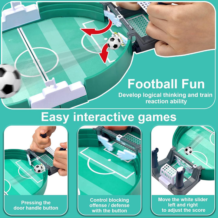 Mihraaj | Mini Foosball Table for Kids & Adults - Portable Tabletop Soccer Game - Mihraaj