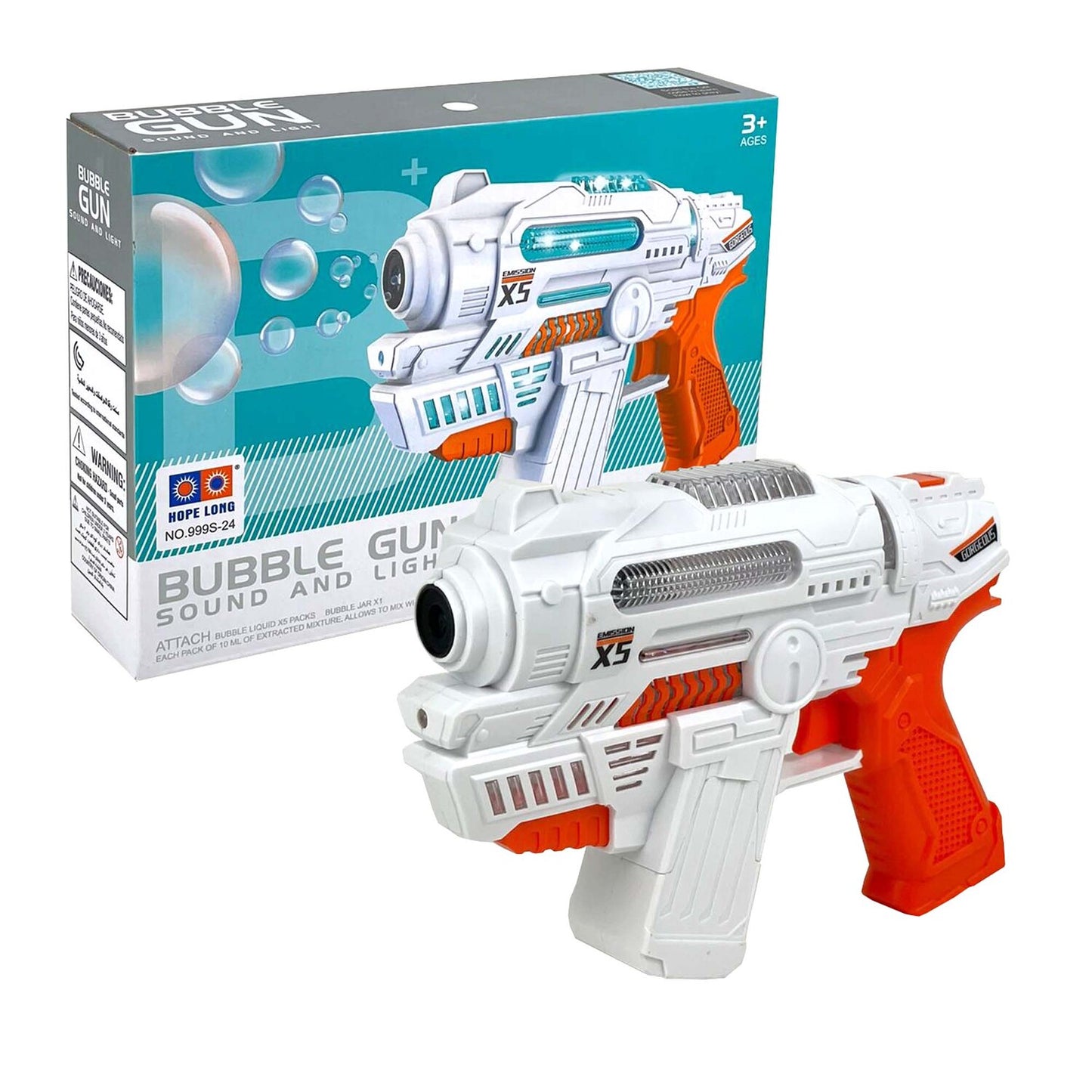 Mihraaj | 🫧 Bubble Gun with Light & Sound – Mega Bubble Fun for Kids! (Ages 3+)
