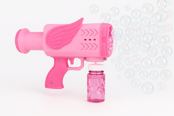Kids Bubble Gun Toy – Automatic Bubble Machine with Light & Music - Mihraaj
