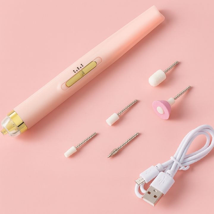 Mihraaj | Flawless Nail Salon Mani Kit – Portable Electric Nail File & Buffer for DIY Manicure in Pakistan Mihraaj