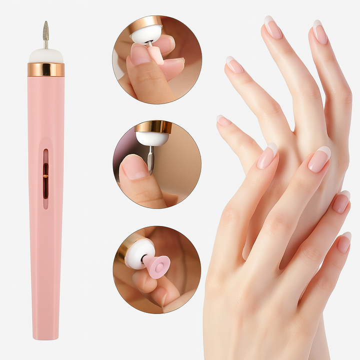 Mihraaj | Flawless Nail Salon Mani Kit – Portable Electric Nail File & Buffer for DIY Manicure in Pakistan - Mihraaj