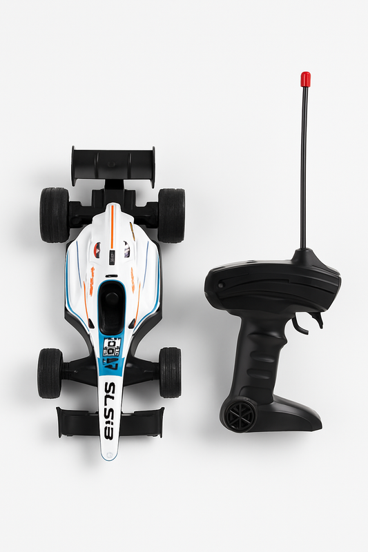 Mihraaj | F1 Rechargeable Remote Control Racing Car – Formula 1 RC Toy Car | Fast Speed, Rear Exhaust Spray, Realistic Tires & Drift Style