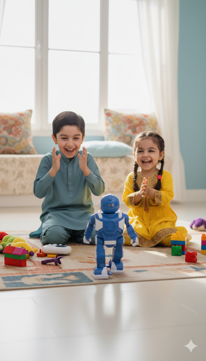 Mihraaj | RC Cool Robot Toy for Kids - Forward, Backward, Stop Movement - Mihraaj