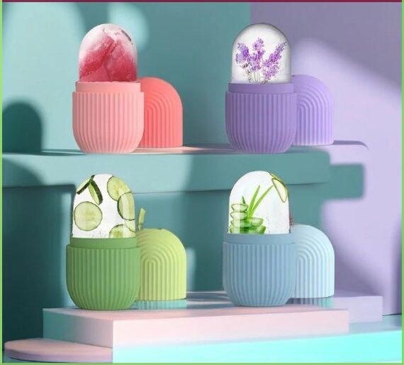 Mihraaj | 🧊 Silicone Cleansing Ice Roller – Reusable Facial Ice Mold Mihraaj