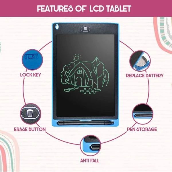 LCD Writing Tablet for Kids – Digital Drawing & Doodle Pad - Mihraaj
