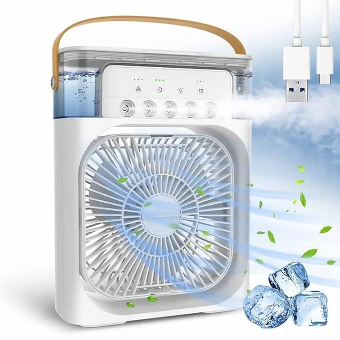 Mihraaj | Mini Air Cooling Fan – Portable USB wire electric supply Desk Cooler for Home, Office, Travel Mihraaj