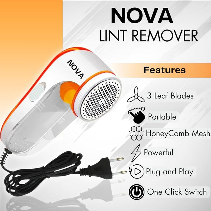 NOVA Electric Lint Remover – Clothes Pilling Ball & Hair Remover Mihraaj