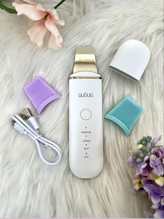 Mihraaj | Ultrasonic Blackhead Removal Device – Rechargeable Skin Scrubber & Deep Cleansing Facial Cleaner