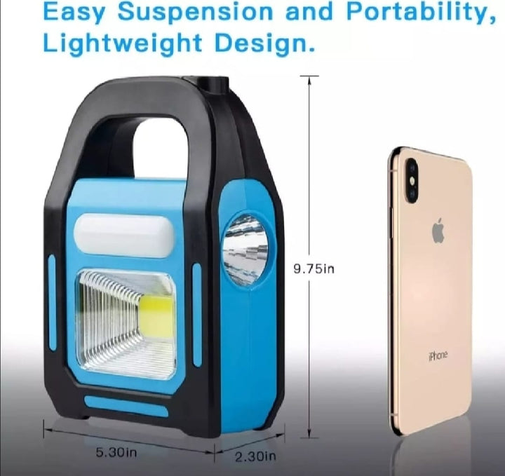 Solar Rechargeable 3-in-1 LED Work Light with Triple Light Sources – Solar & Electric Rechargeable & Portable Mihraaj