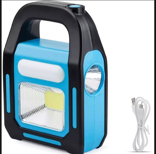 Solar Rechargeable 3-in-1 LED Work Light with Triple Light Sources – Solar & Electric Rechargeable & Portable