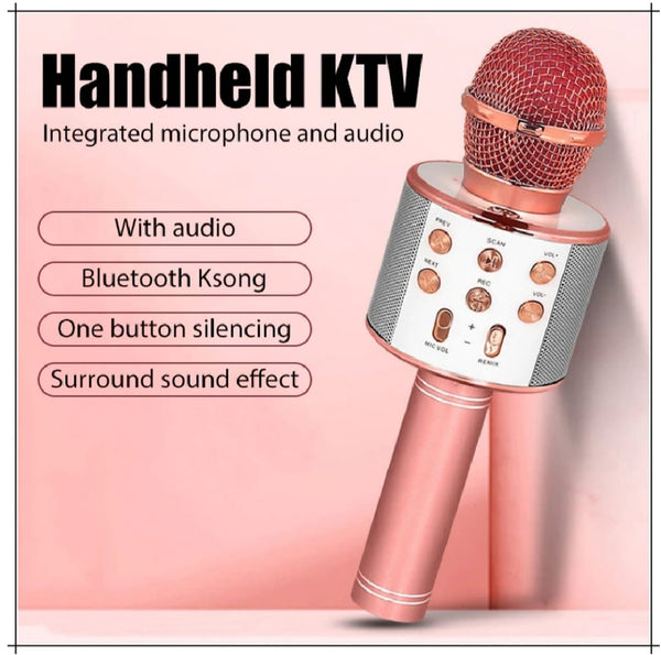 Mihraaj | Wireless Bluetooth Karaoke Microphone – 3-in-1 Mic, Speaker & Recorder Mihraaj