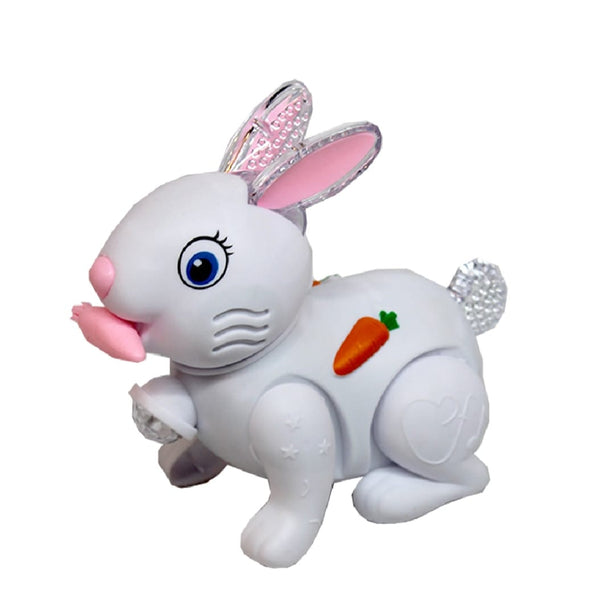 Mihraaj | Jumping Rabbit Toy for Kids with Disco Light & Music – Interactive, Battery Operated Fun Toy Mihraaj
