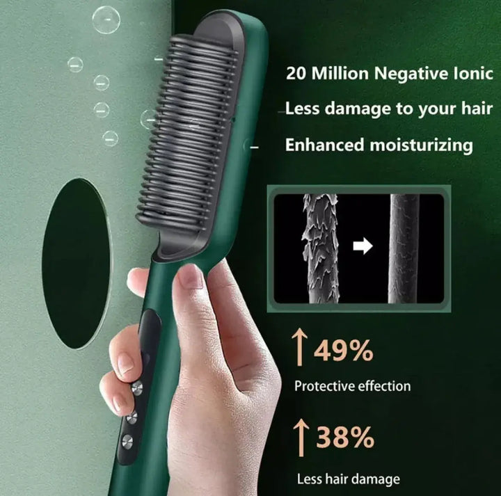 Mihraaj | Electric Hair Straightening Comb – Fast Heating, Free Styling Mihraaj