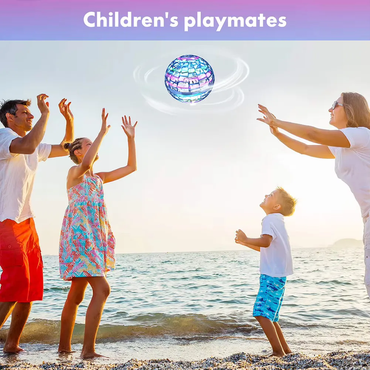 Mihraaj | FlyNova Flying Spinner Ball – Rechargeable LED Hover Toy for Kids & Adults Mihraaj