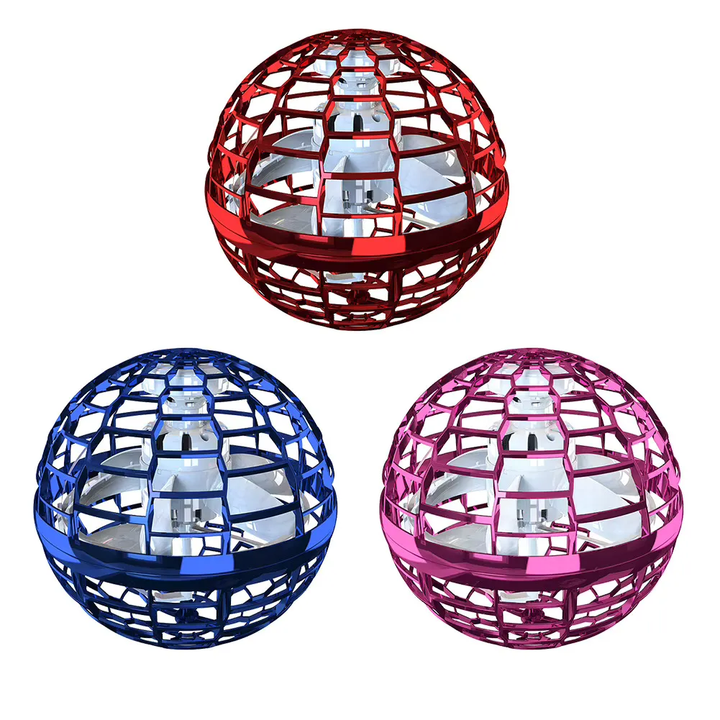 Mihraaj | FlyNova Flying Spinner Ball – Rechargeable LED Hover Toy for Kids & Adults Mihraaj