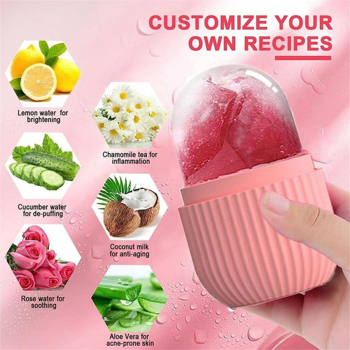 Mihraaj | 🧊 Silicone Cleansing Ice Roller – Reusable Facial Ice Mold Mihraaj