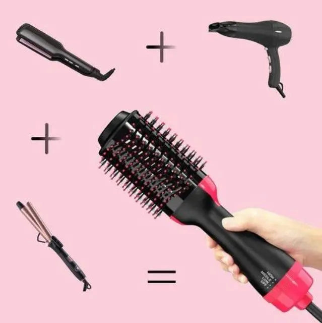 Mihraaj | 3-in-1 Hot Air Brush – Hair Dryer, Straightener & Curler Mihraaj