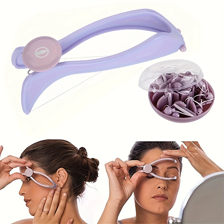 Mihraaj |✨ Spring Manual Threading Tool for Eyebrows & Cheeks Mihraaj