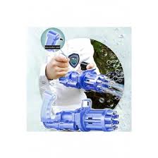 Mihraaj | 🫧 8-Hole Bubble Gun Machine for Kids – Automatic Gatling Bubble Blower Toy with Bubble Liquid Mihraaj