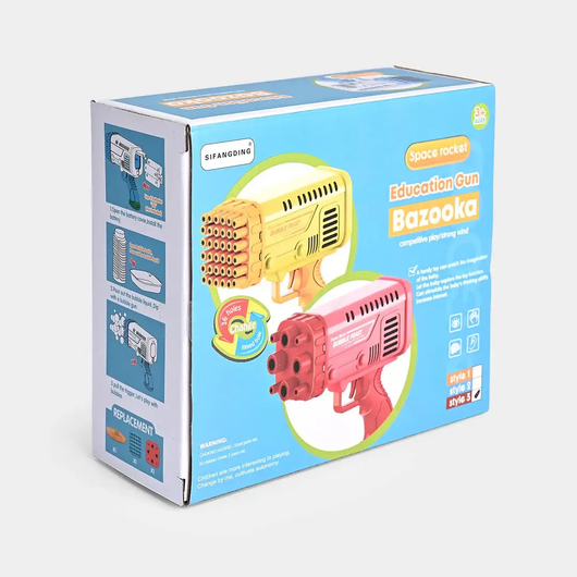 Mihraaj | 🫧 36-Holes 2-in -1 Bazooka Bubble Gun for Kids! (Ages 3+) Mihraaj