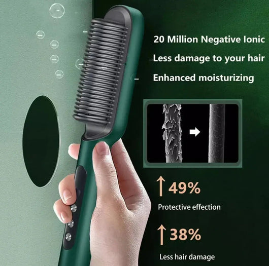 Mihraaj | Electric Hair Straightening Comb – Fast Heating, Free Styling - Mihraaj