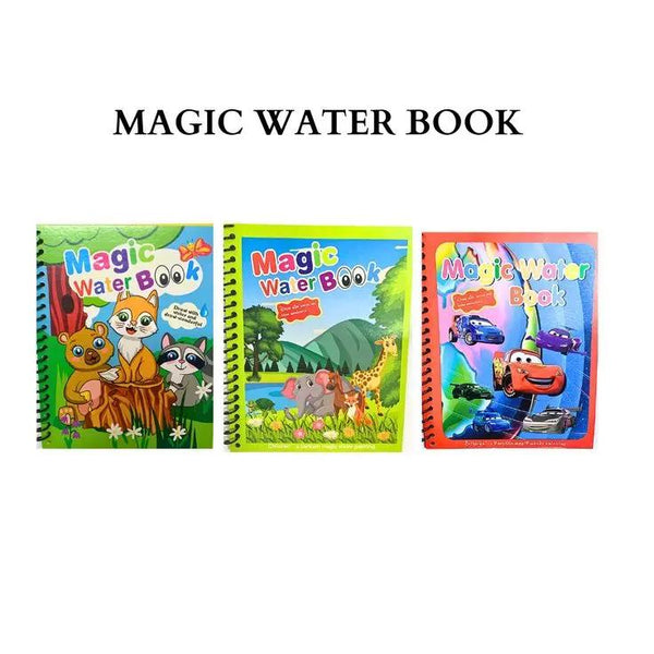 Mihraaj | Magic Water Coloring Book – Reusable Mess-Free Painting Fun for Kids 🎨 - Mihraaj