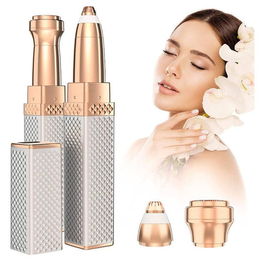 Mihraaj | New 2 in 1 Flawless Facial & Eyebrow Hair Remover – Painless Electric Trimmer for Face, Brows & Body Hair | Rechargeable